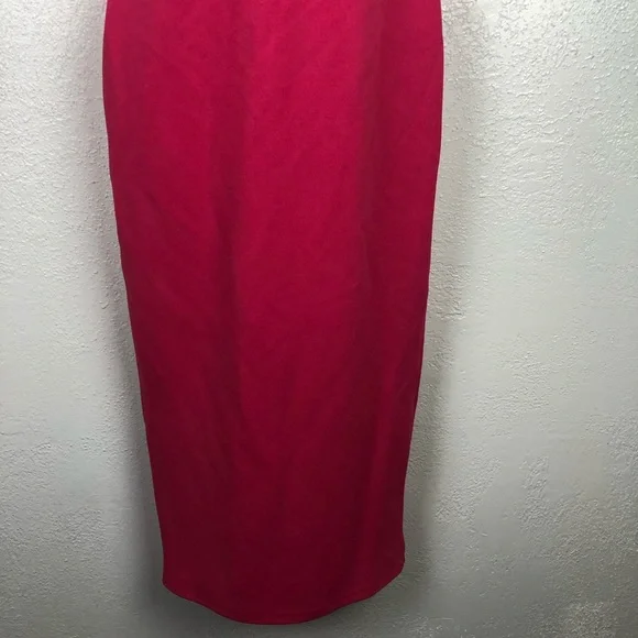 NEW LULU’S bodycon fitted exposed zipper hot pink Dress sexy Sz XS - Picture 11 of 14